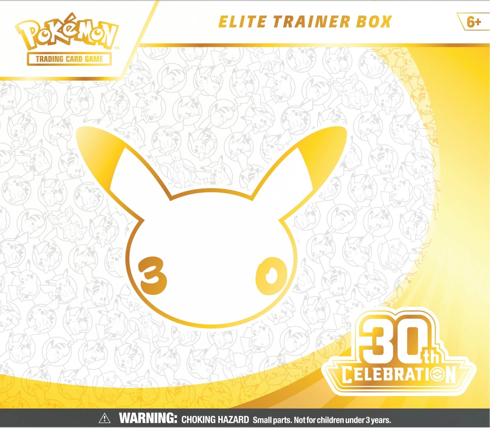 Pokémon TCG 30th Celebration Elite Trainer Box, front