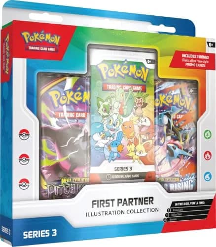 Pokémon TCG: First Partner Illustration Collection—Series 3 sealed collection
