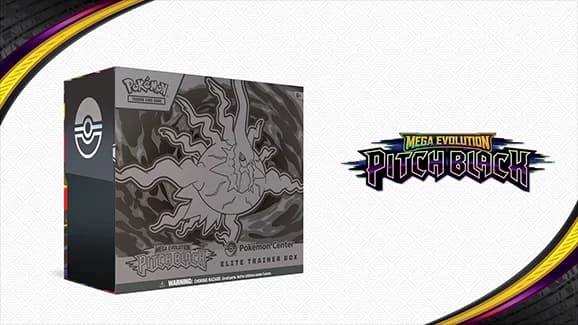 Pokémon TCG: Mega Evolution—Pitch Black Pokémon Center Elite Trainer Box sealed box